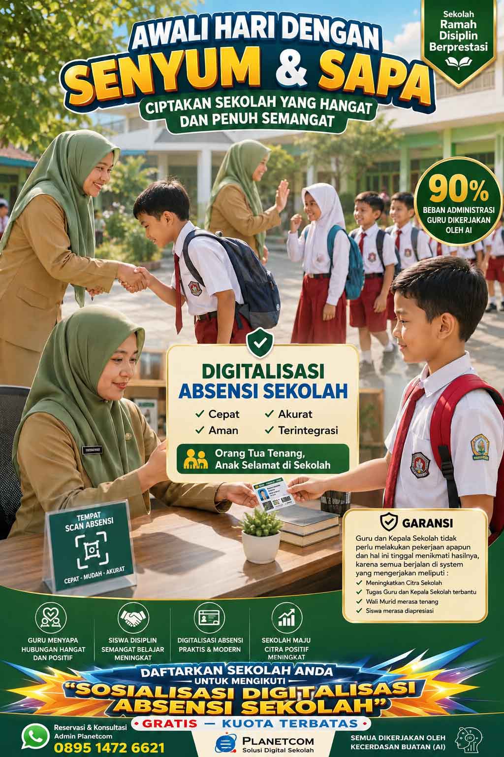 Awali Hari dengan Senyum & Sapa